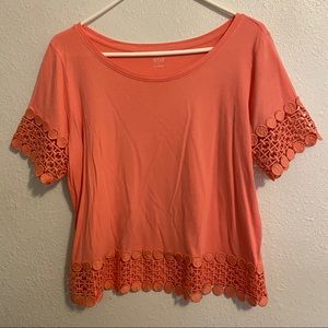 Coral crop top